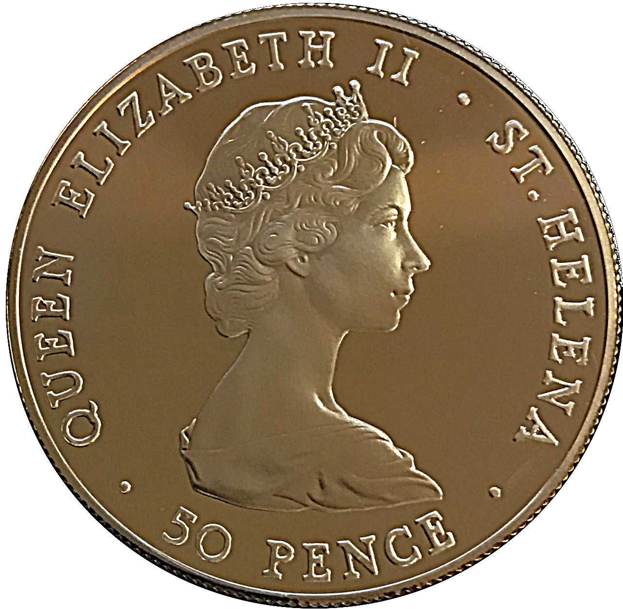 Saint Helena 50 Pence - Elizabeth II Colony; Silver Proof obverse