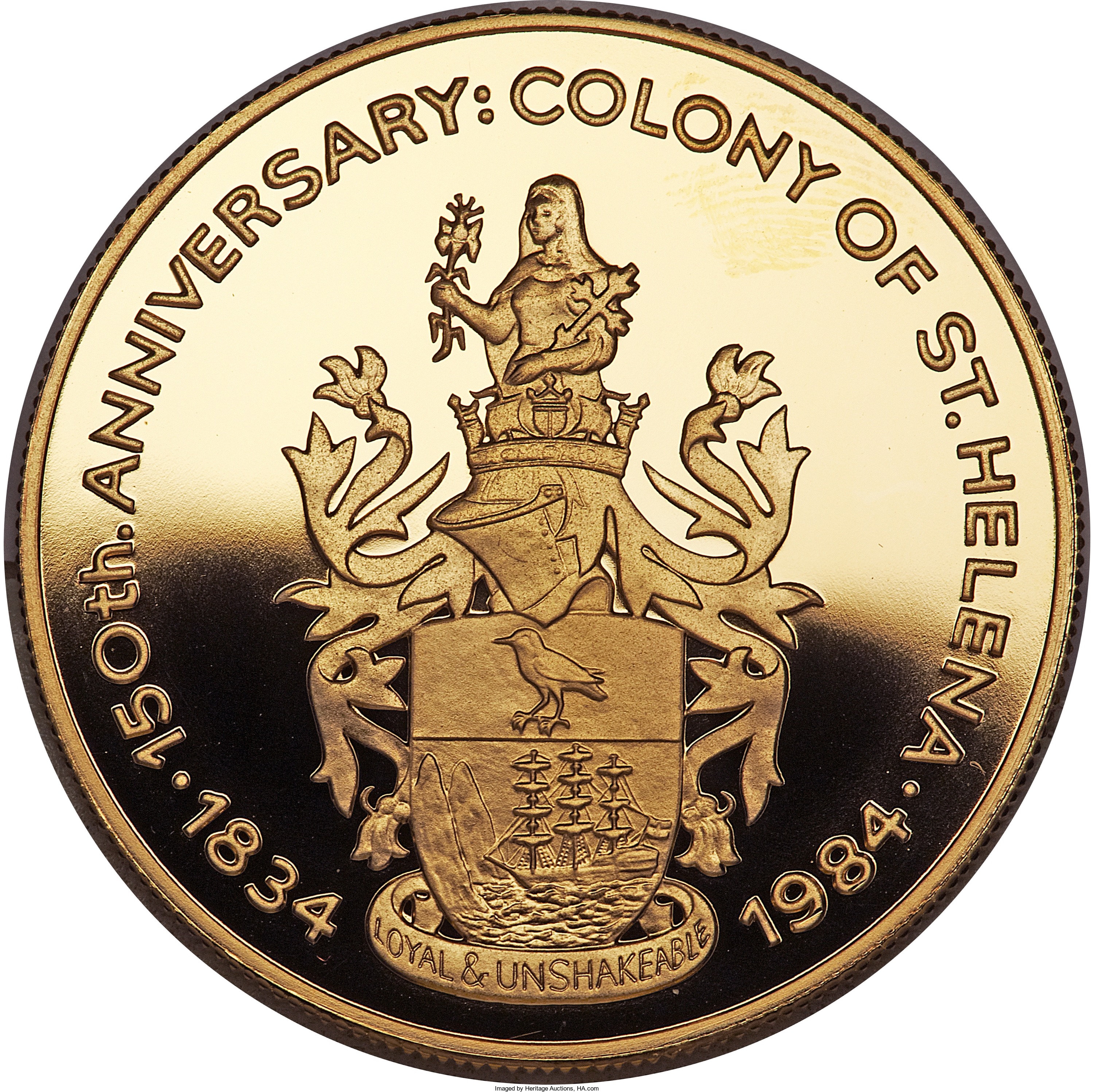 Saint Helena 50 Pence - Elizabeth II Colony; Gold Proof