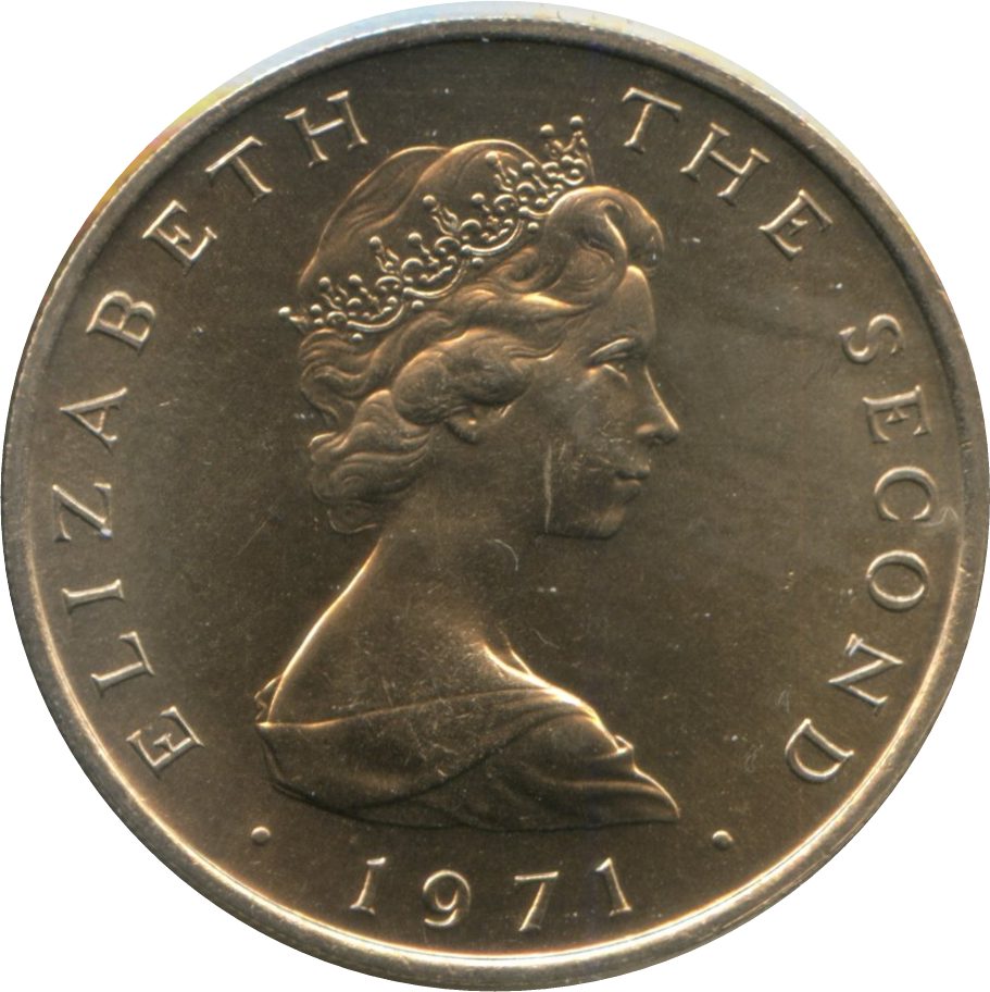 Isle of Man 10 New Pence - Elizabeth II Three Legs of Man obverse