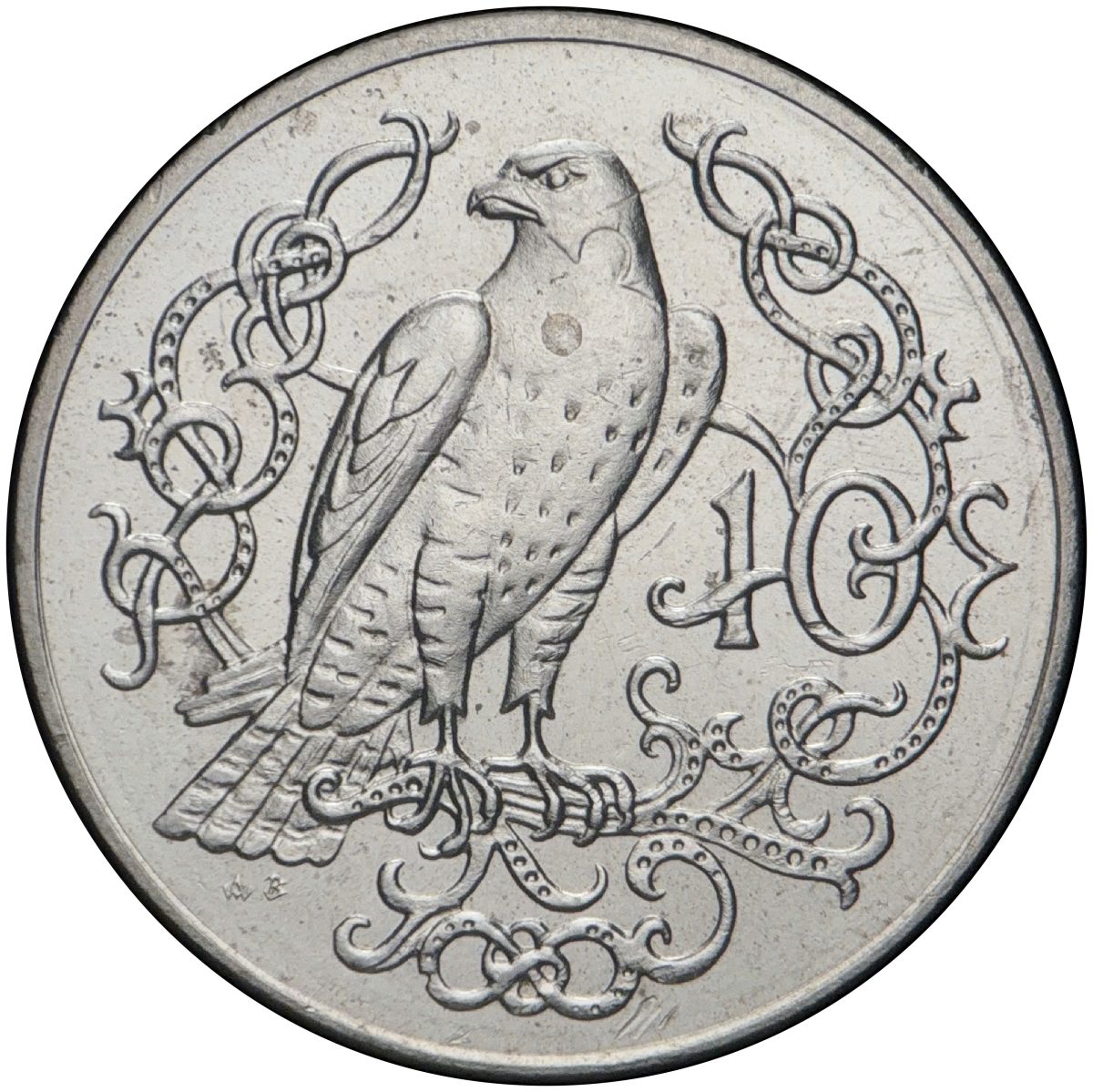 Isle of Man 10 Pence - Elizabeth II Falcon