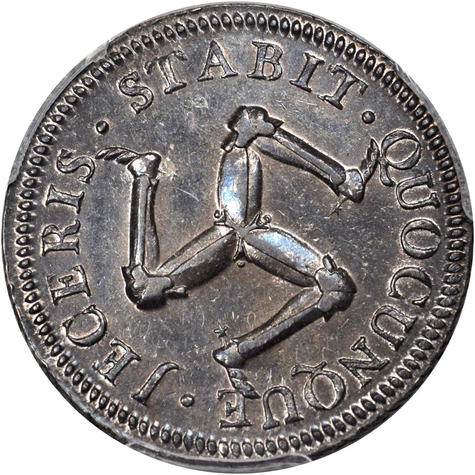 Isle of Man 1 Penny - James Murray Silver