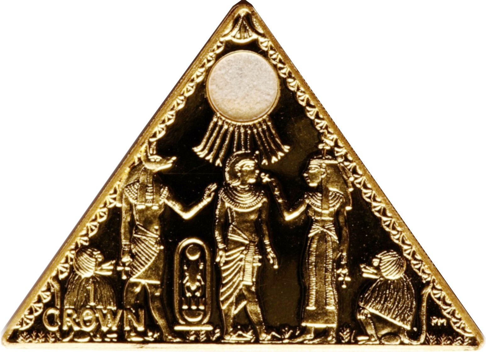 Isle of Man 1 Crown - Elizabeth II Tutankhamun reverse