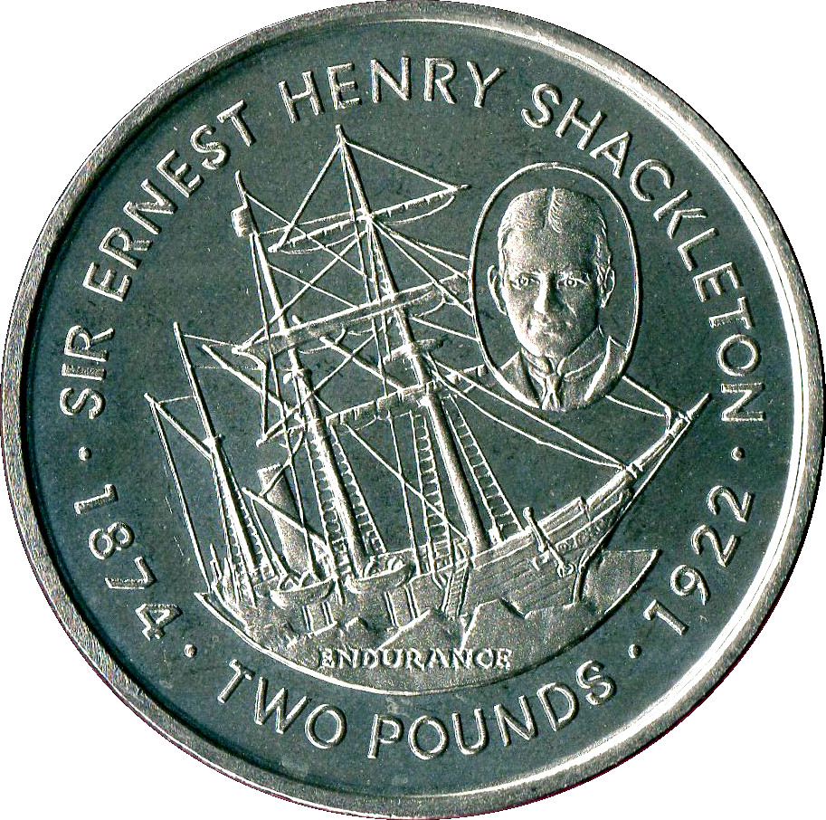 Falkland Islands 2 Pounds - Elizabeth II Sir Ernest Henry Shackleton
