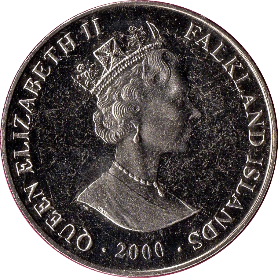 Falkland Islands 2 Pounds - Elizabeth II The Gold Rush - “Vicar of Bray” Ship obverse
