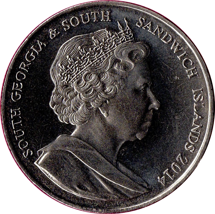 South Georgia and the South Sandwich Islands 2 Pounds - Elizabeth II Centenary of the Imperial Trans-Atlantic Expedtion obverse