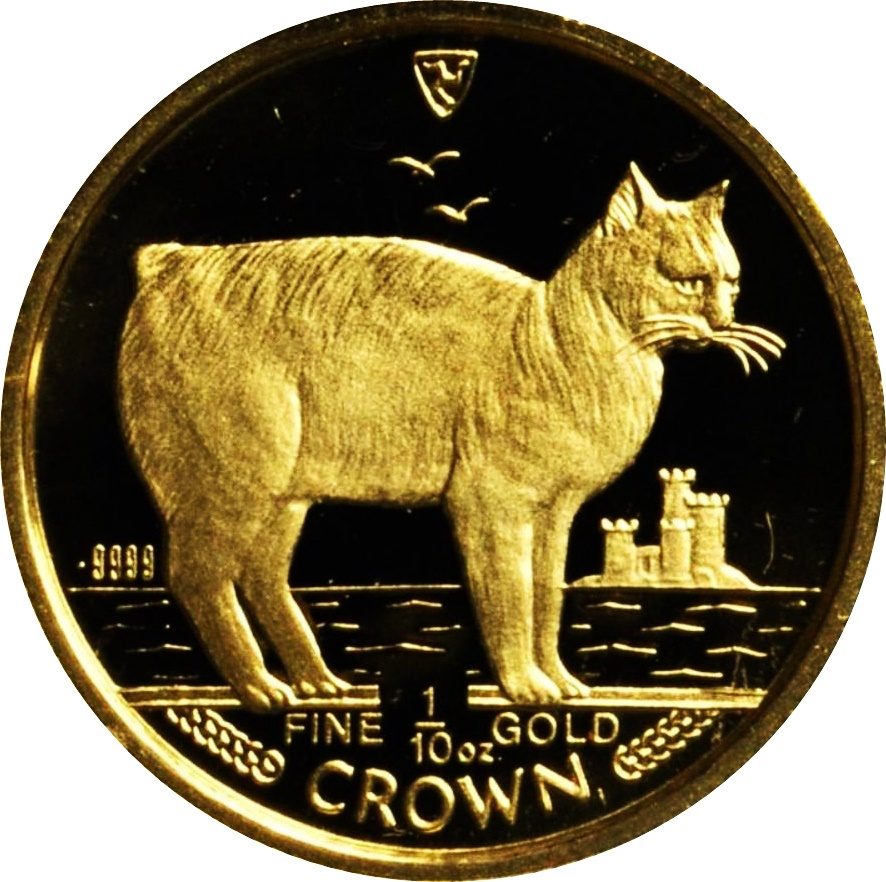 Isle of Man ⅒ Crown - Elizabeth II Manx Cat