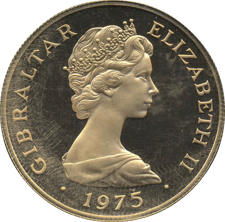 Gibraltar 100 Pounds - Elizabeth II British Pounds Sterling obverse