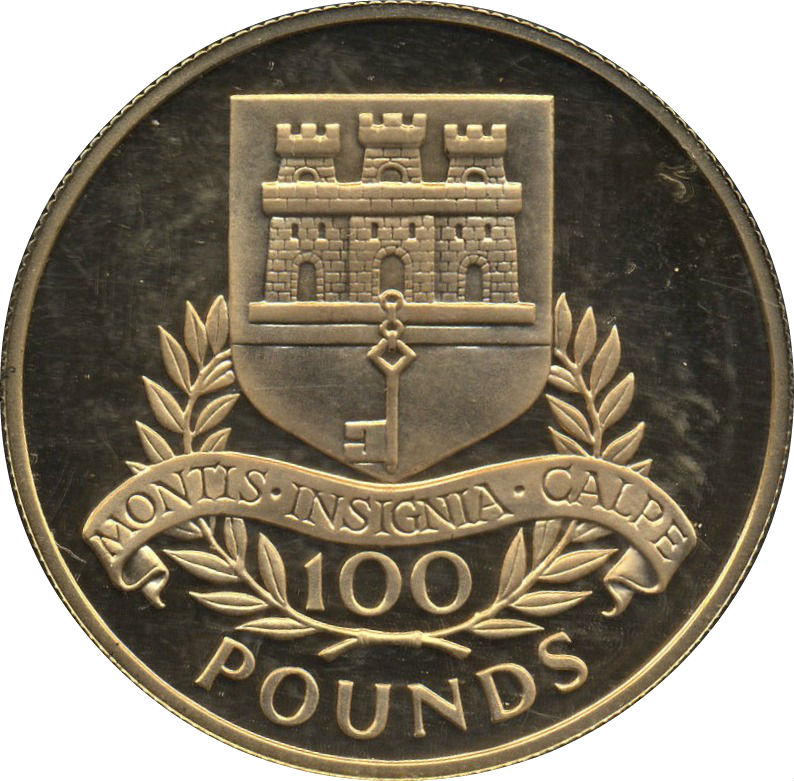 Gibraltar 100 Pounds - Elizabeth II British Pounds Sterling