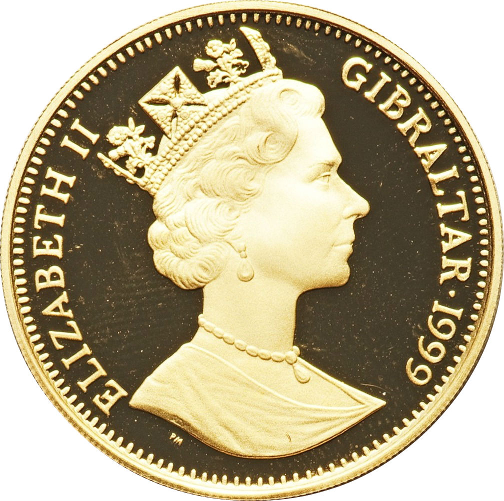 Gibraltar ½ Crown - Elizabeth II Queen Elizabeth I obverse