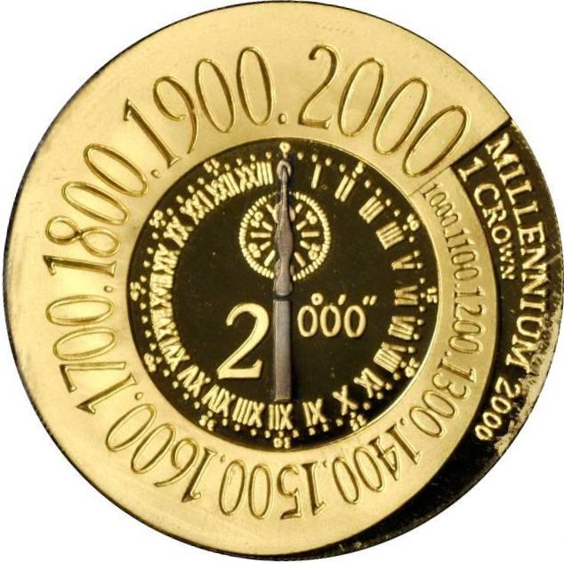 Isle of Man 1 Crown - Elizabeth II Millennium (Gold)