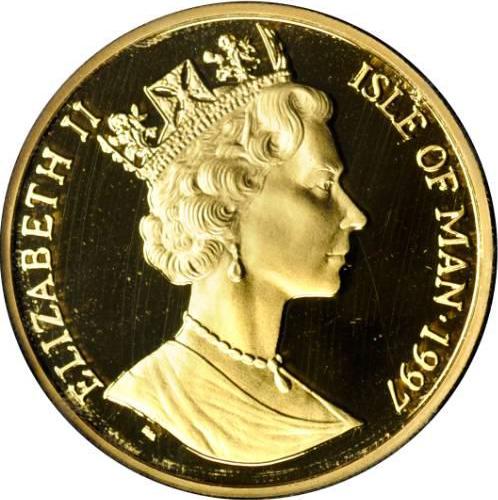 Isle of Man ½ Crown - Elizabeth II Birth of Christ obverse