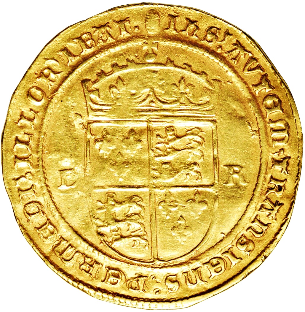 ½ Sovereign - Edward VI 3rd period reverse