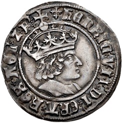 1 Groat - Henry VII profile bust; Tentative issue obverse
