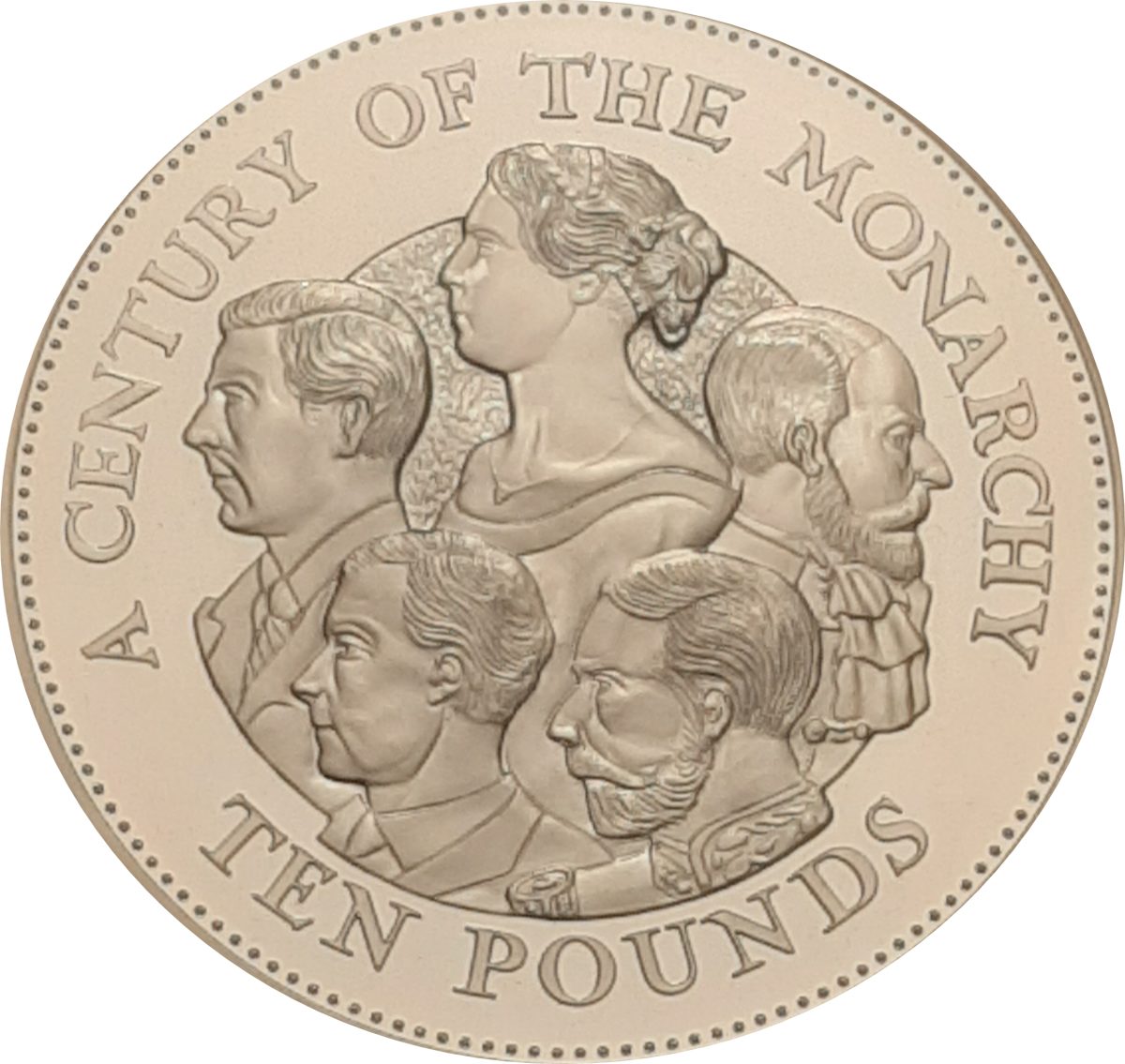 Guernsey 10 Pounds - Elizabeth II Century of Monarchy reverse