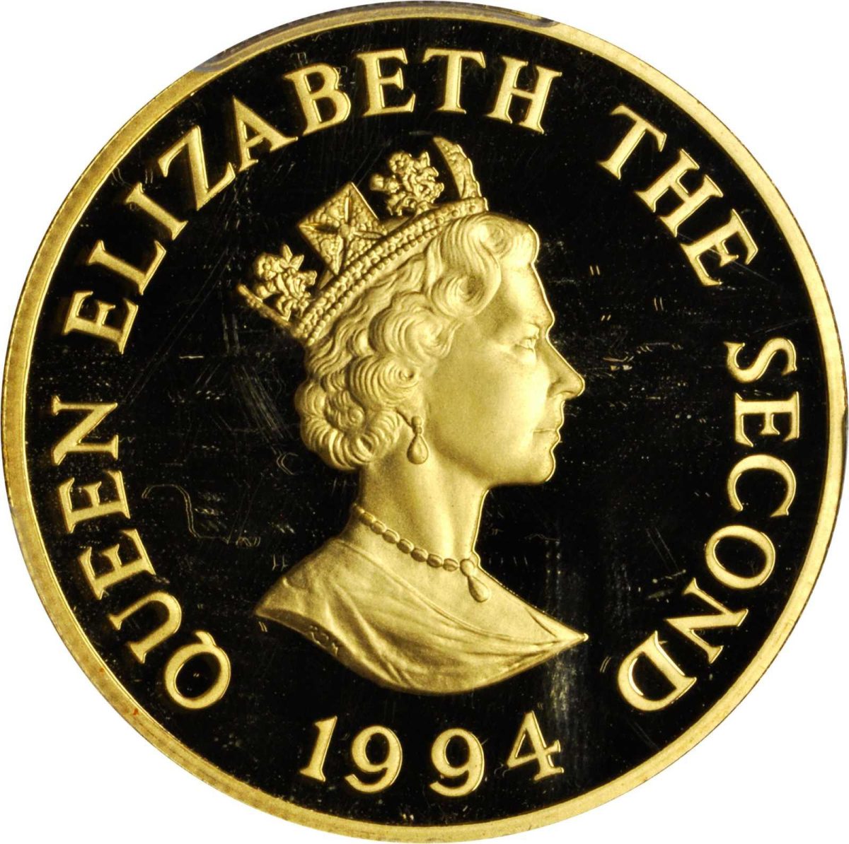 Alderney 100 Pounds - Elizabeth II Normandy Invasion obverse