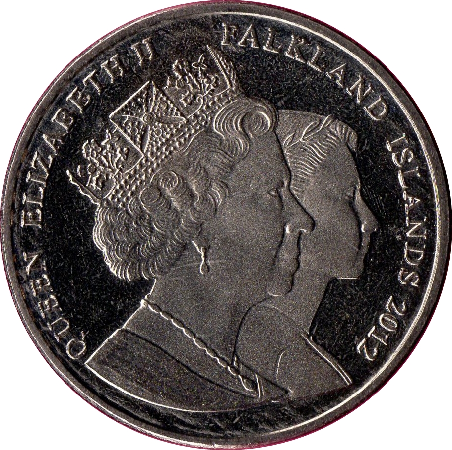 Falkland Islands 1 Crown - Elizabeth II Elizabeth as WWII Nurse obverse
