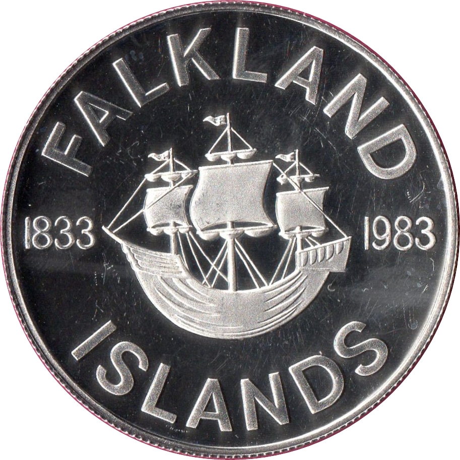 Falkland Islands 50 Pence - Elizabeth II British Rule
