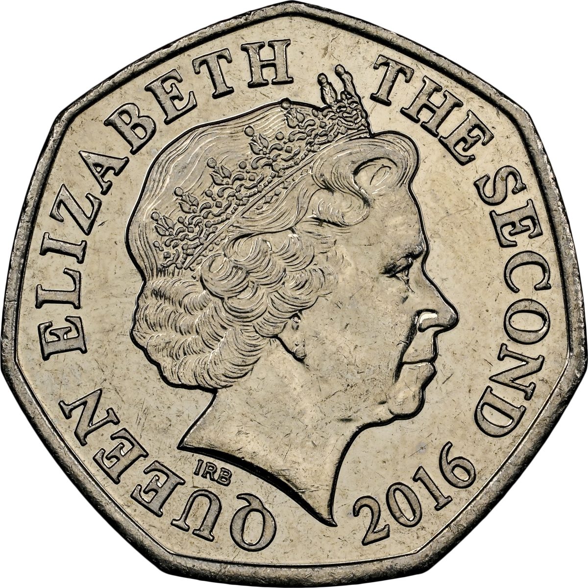 Jersey 50 Pence - Elizabeth II 4th portrait obverse