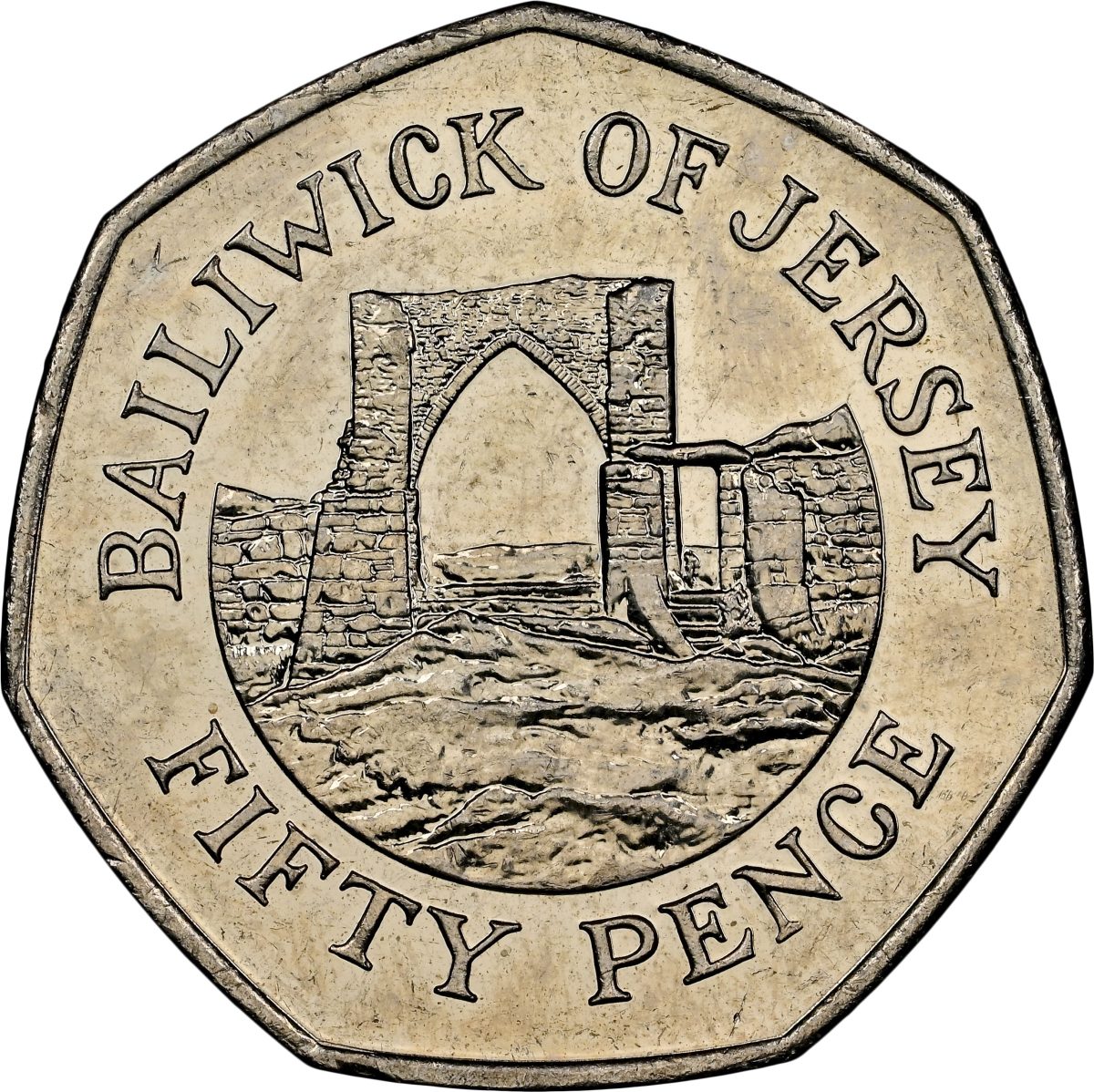 Jersey 50 Pence - Elizabeth II 4th portrait