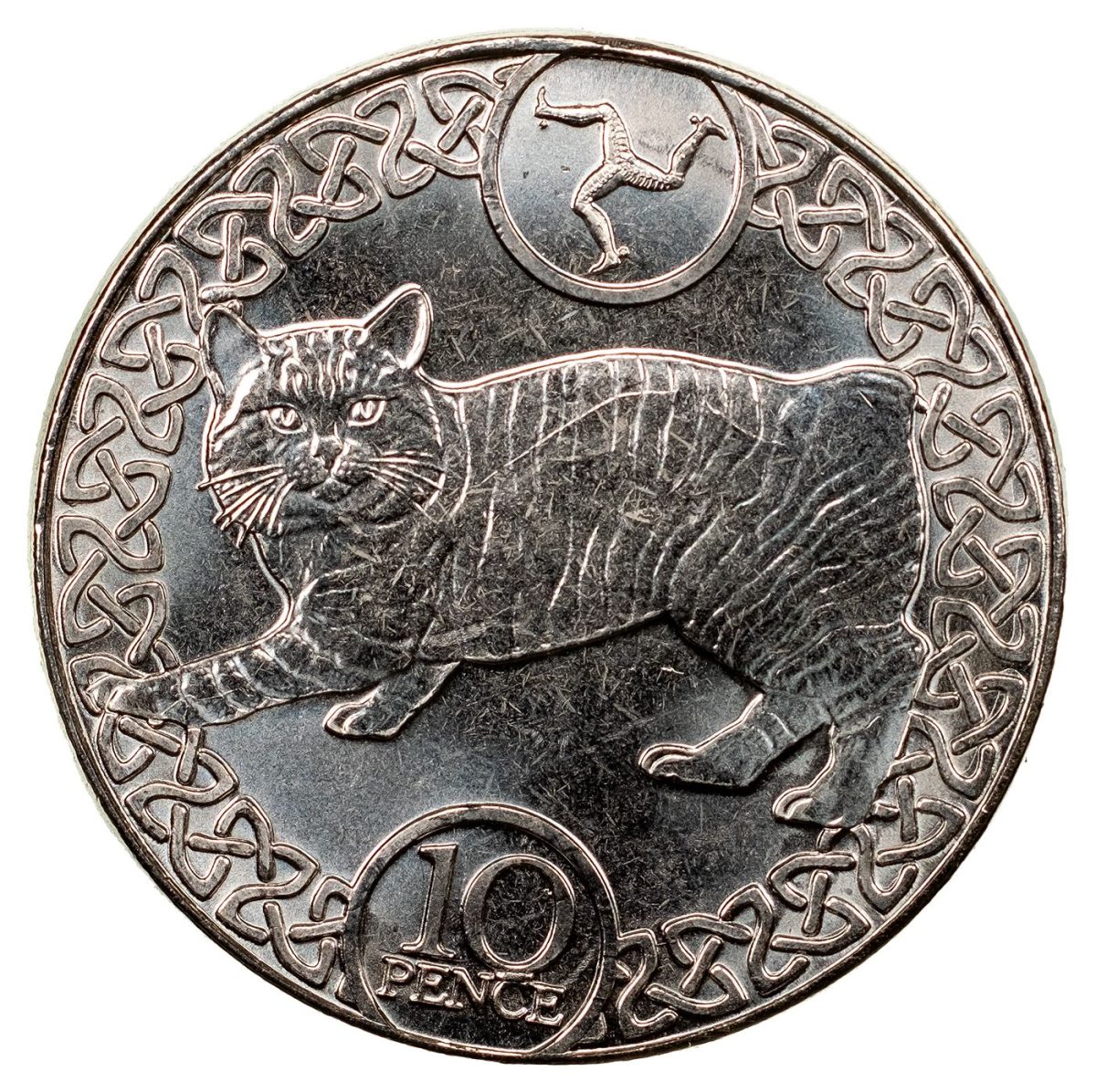 Isle of Man 10 Pence - Elizabeth II Manx Cat reverse