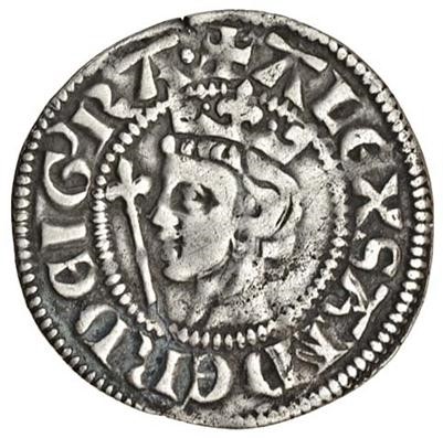 Scotland 1 Penny - Alexander III 2nd Coinage, Class A obverse