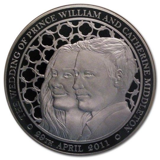 Alderney 50 Pounds - Elizabeth II Royal Wedding