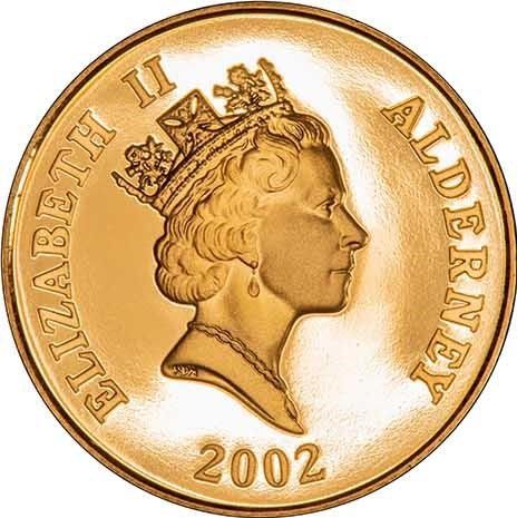 Alderney 25 Pounds - Elizabeth II Duke of Wellington obverse
