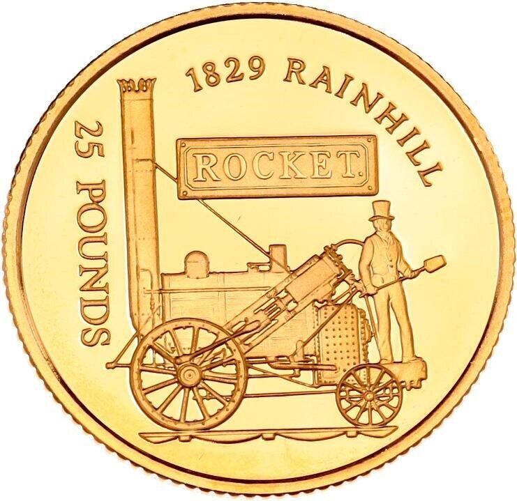 Alderney 25 Pounds - Elizabeth II The Rocket