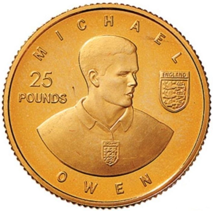 Alderney 25 Pounds - Elizabeth II Michael Owen