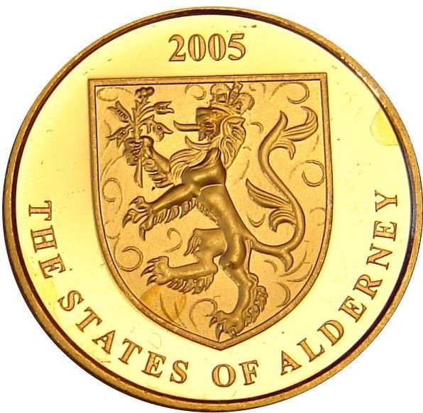 Alderney 25 Pounds - Elizabeth II Jeremiah Campbell obverse