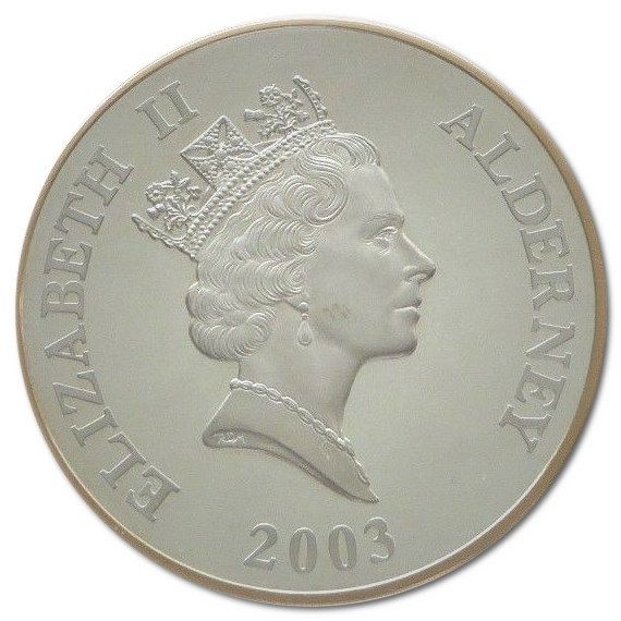 Alderney 10 Pounds - Elizabeth II Last Flight of the Concorde obverse