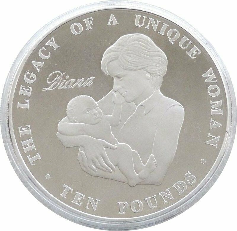 Alderney 10 Pounds - Elizabeth II Princess Diana