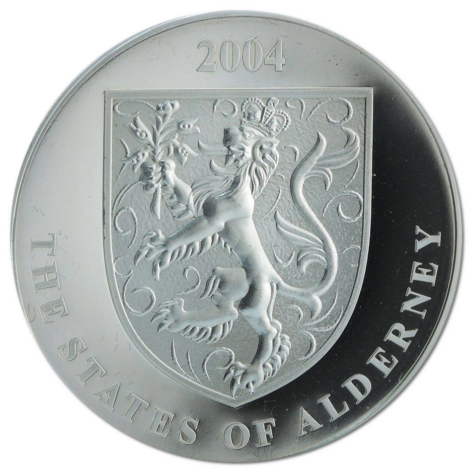 Alderney 5 Pounds - Elizabeth II David Beckham obverse