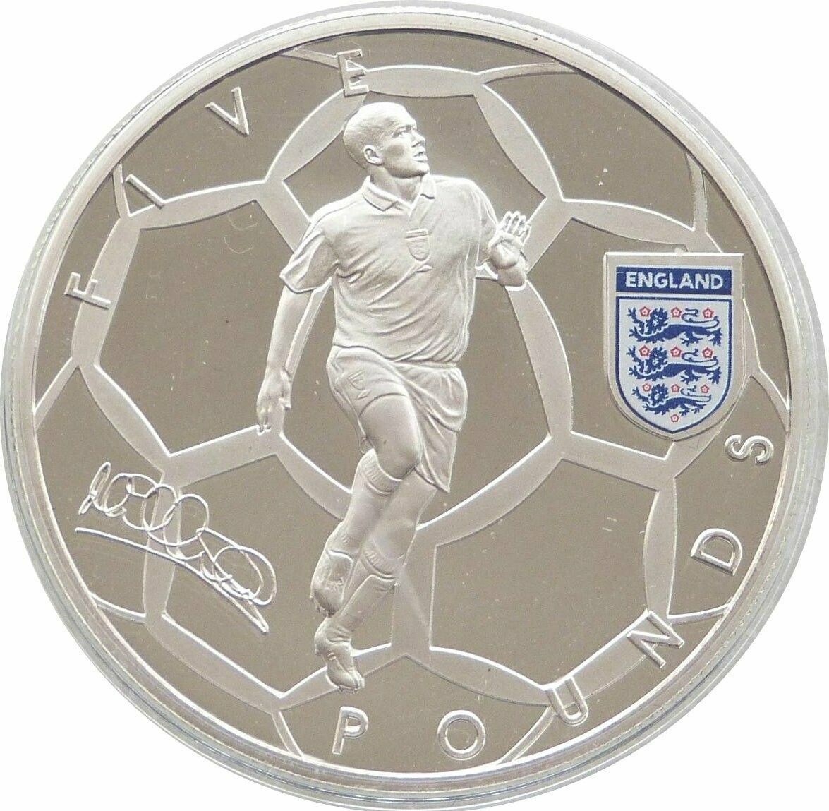 Alderney 5 Pounds - Elizabeth II Michael Owen reverse