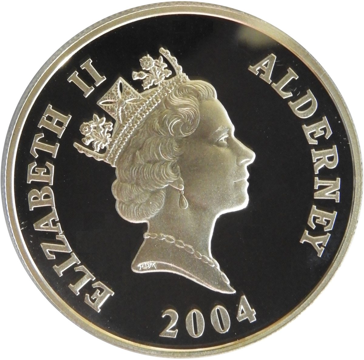 Alderney 5 Pounds - Elizabeth II Florence Nightingale; Silver Proof Issue obverse