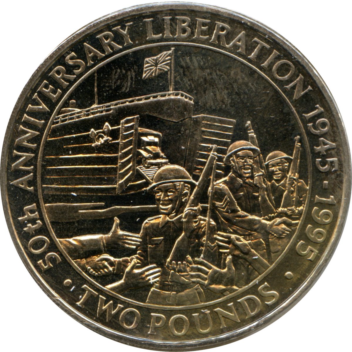 Guernsey 2 Pounds - Elizabeth II Liberation
