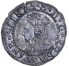 1 Penny - Elizabeth I 2nd issue obverse
