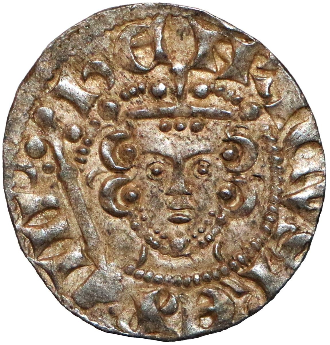 1 Penny - Henry III Long Cross type; class 5a obverse