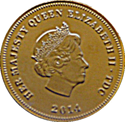 Tristan da Cunha 1 Crown - Elizabeth II Centenary of World War One obverse