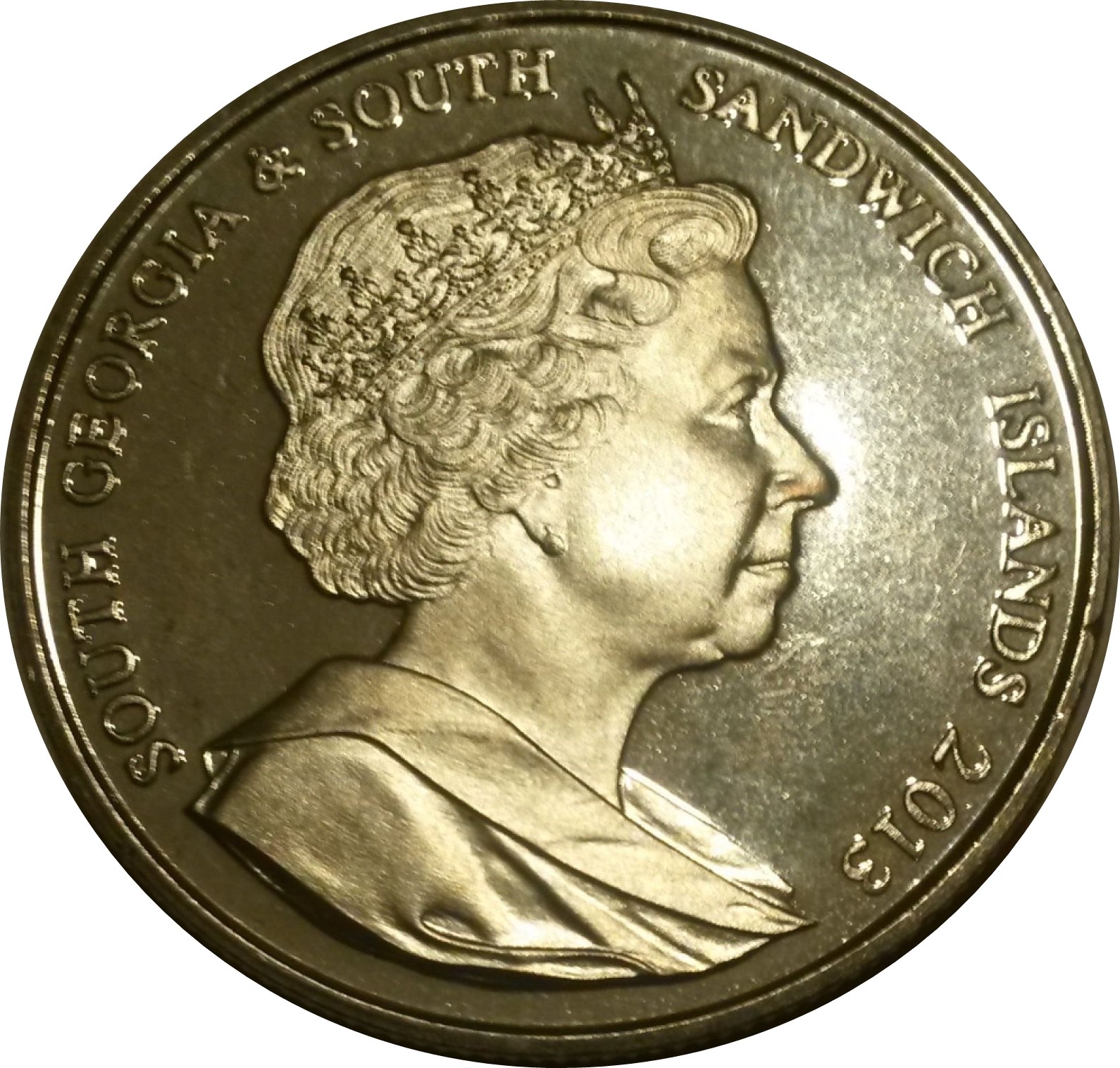 South Georgia and the South Sandwich Islands 2 Pounds - Elizabeth II Centenary of Grytviken Church obverse