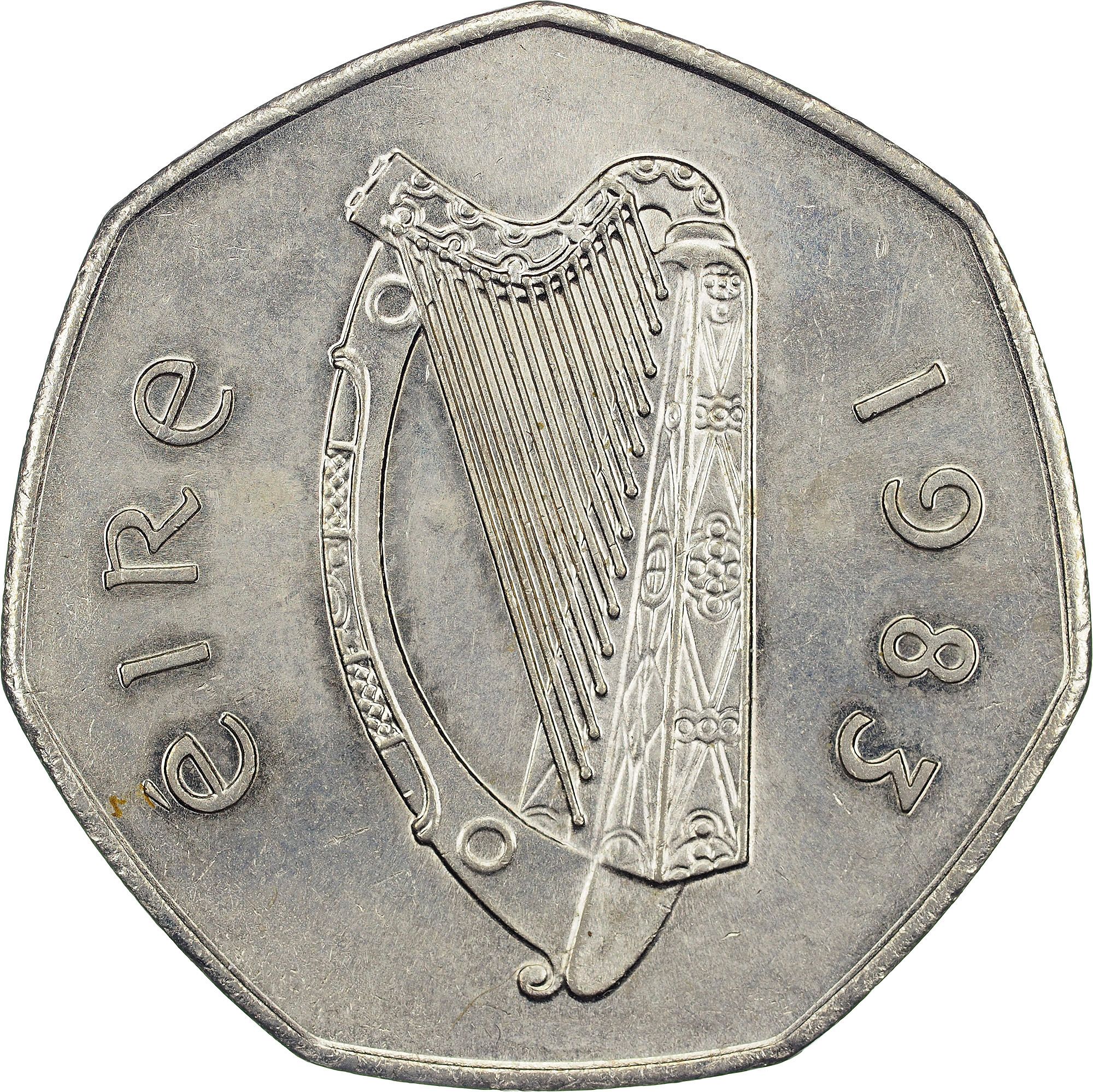 Ireland 50 Pence obverse