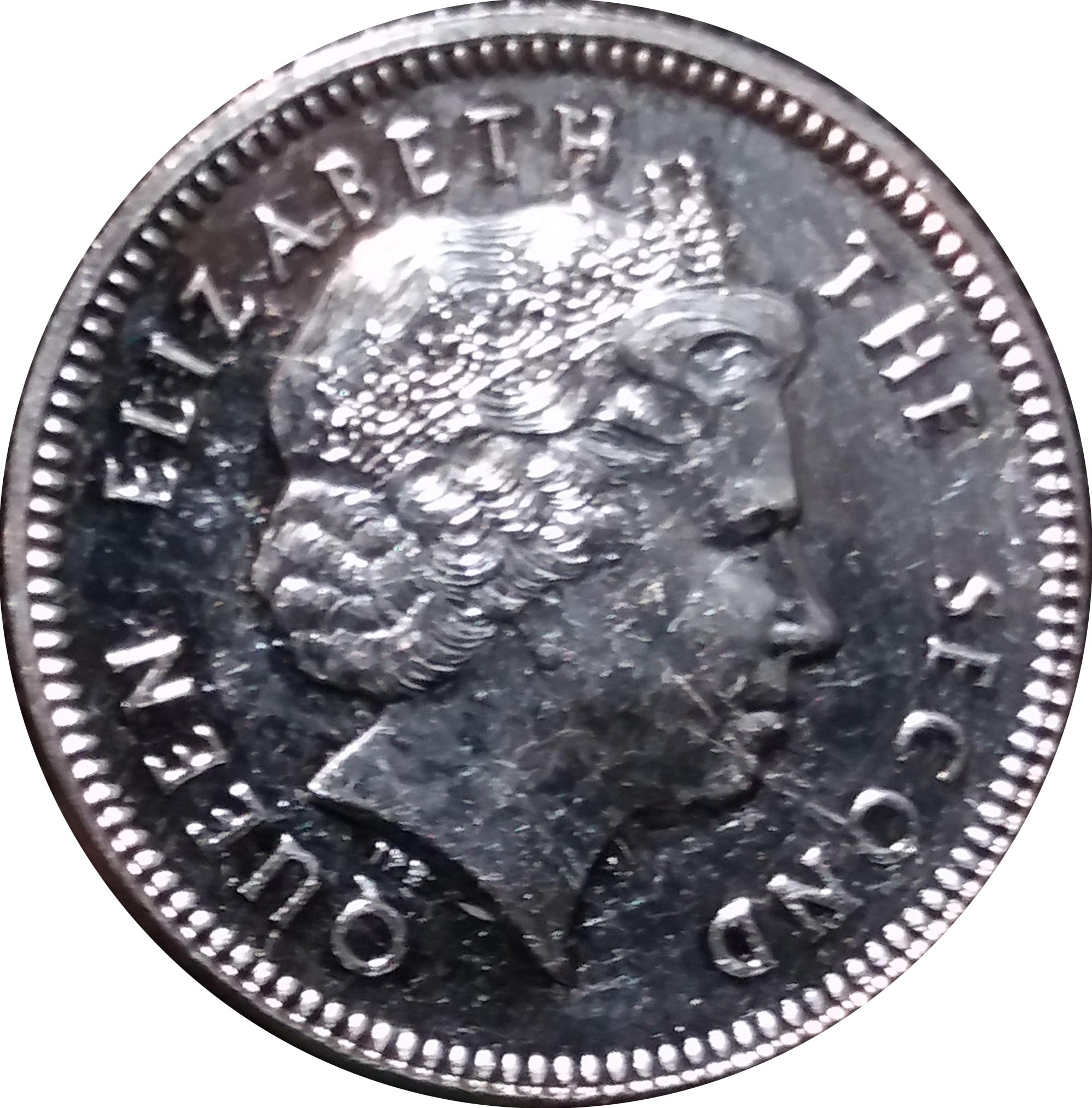 Falkland Islands 10 Pence - Elizabeth II 4th portrait - magnetic obverse