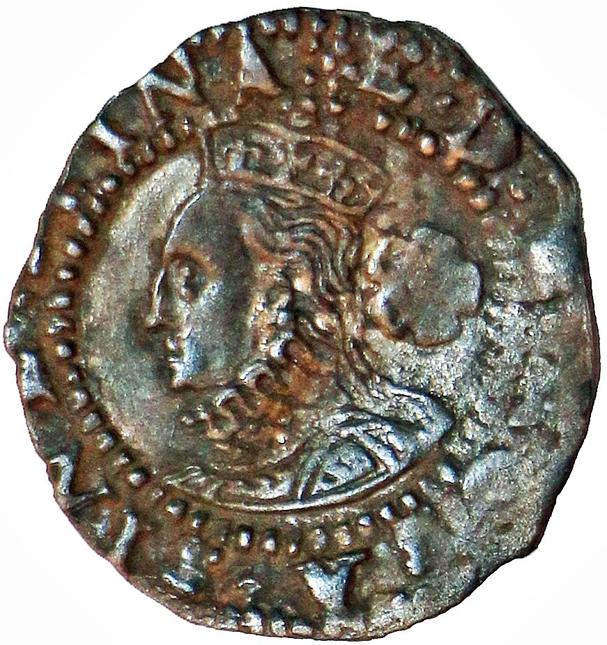 ¾ Penny - Elizabeth I 3rd and 4th issue obverse