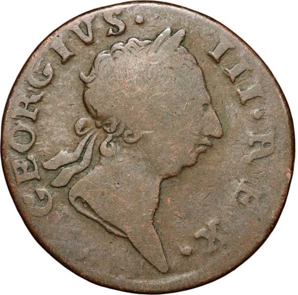 Ireland ½ Penny - George III long bust type obverse