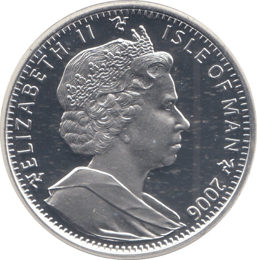 Isle of Man 1 Crown - Elizabeth II The Battle of Trafalgar; Silver Proof obverse