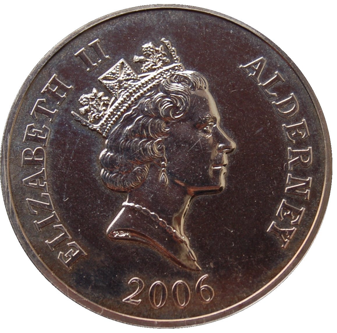 Alderney 5 Pounds - Elizabeth II Victoria Cross; Henry Ramage obverse