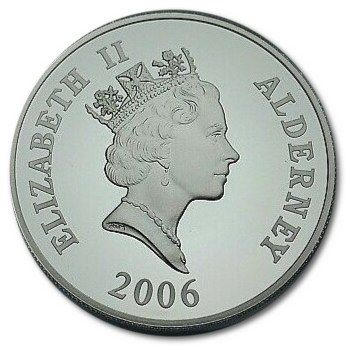 Alderney 5 Pounds - Elizabeth II Victoria Cross; Daniel Laidlow obverse