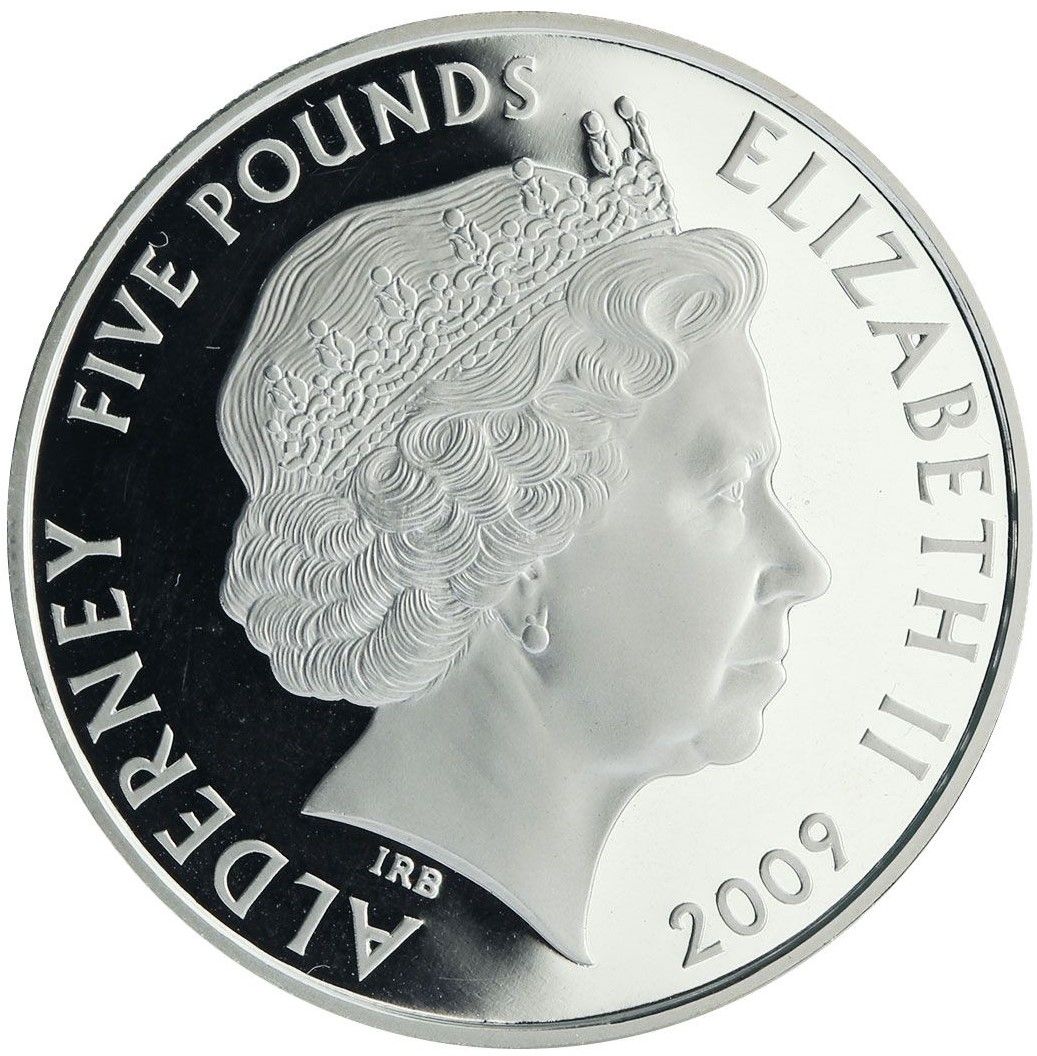Alderney 5 Pounds - Elizabeth II Mini; 4 Minis obverse