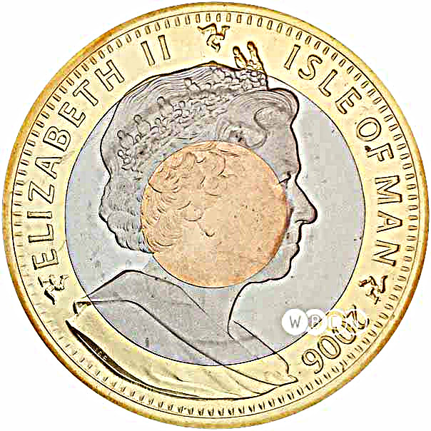 Isle of Man 1 Crown - Elizabeth II 80th Birthday of the Queen Elizabeth II - Queen's Beasts obverse