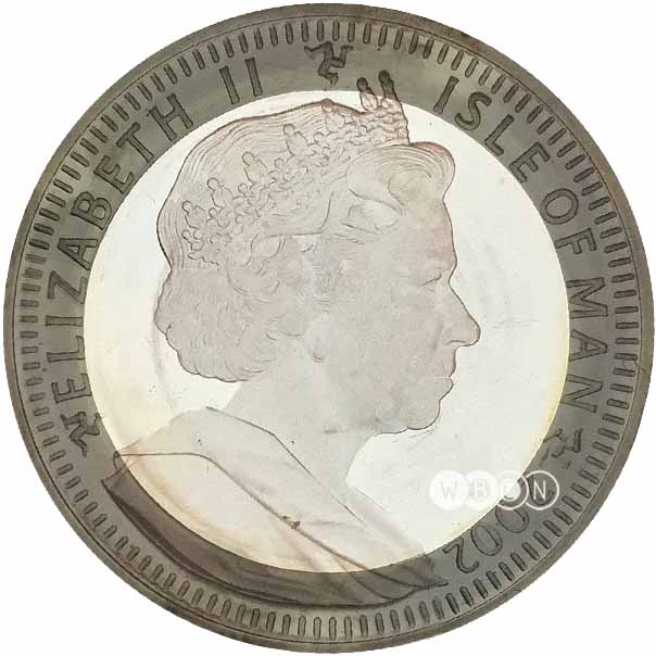 Isle of Man 1 Crown - Elizabeth II In memoriam of the Queen Mother obverse